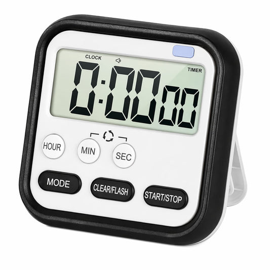 Digital Countdown, Magnetic Short Timer Clock with LCD Display