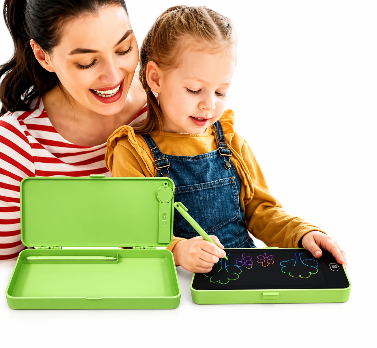 2-in-1 LCD Writing Tablet Pencil Case for Kids