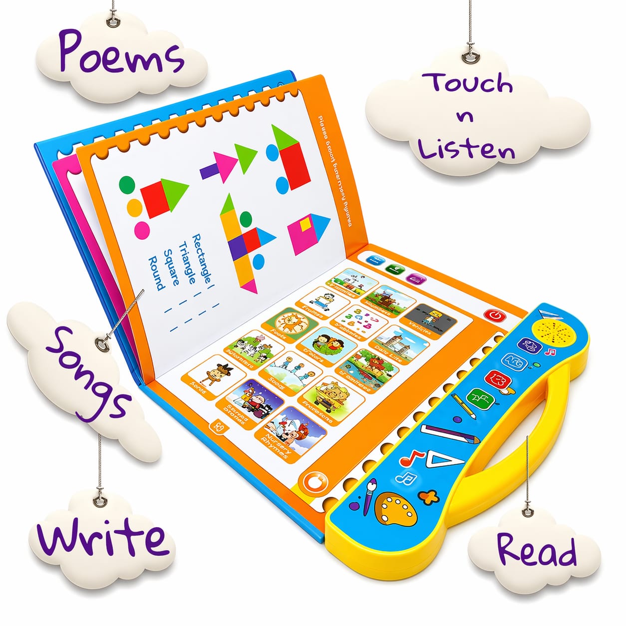 Intelligence Book | Interactive Book -Musical English Educational Phonetic Learning Book for 3 + Year