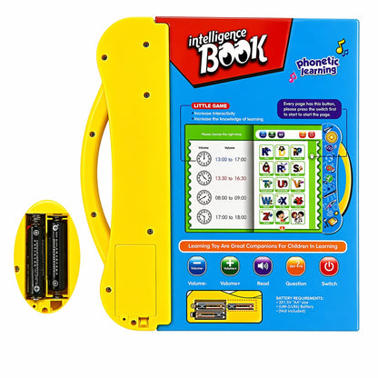 Intelligence Book | Interactive Book -Musical English Educational Phonetic Learning Book for 3 + Year