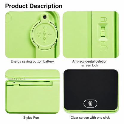 2-in-1 LCD Writing Tablet Pencil Case for Kids