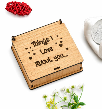 Things I Love About You Puzzle | Valentine’s Day Gift Box for Girlfriend, Boyfriend, Husband, Wife | romantic gift