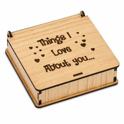 Things I Love About You Puzzle | Valentine’s Day Gift Box for Girlfriend, Boyfriend, Husband, Wife | romantic gift