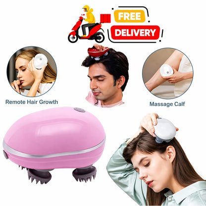 Scalp Massage, Electric Massager (MultiColour)_Head Massager, Hair Massager For Hair Growth, Scalp Massager, Head Massager Vibrating Machine, Body Massager