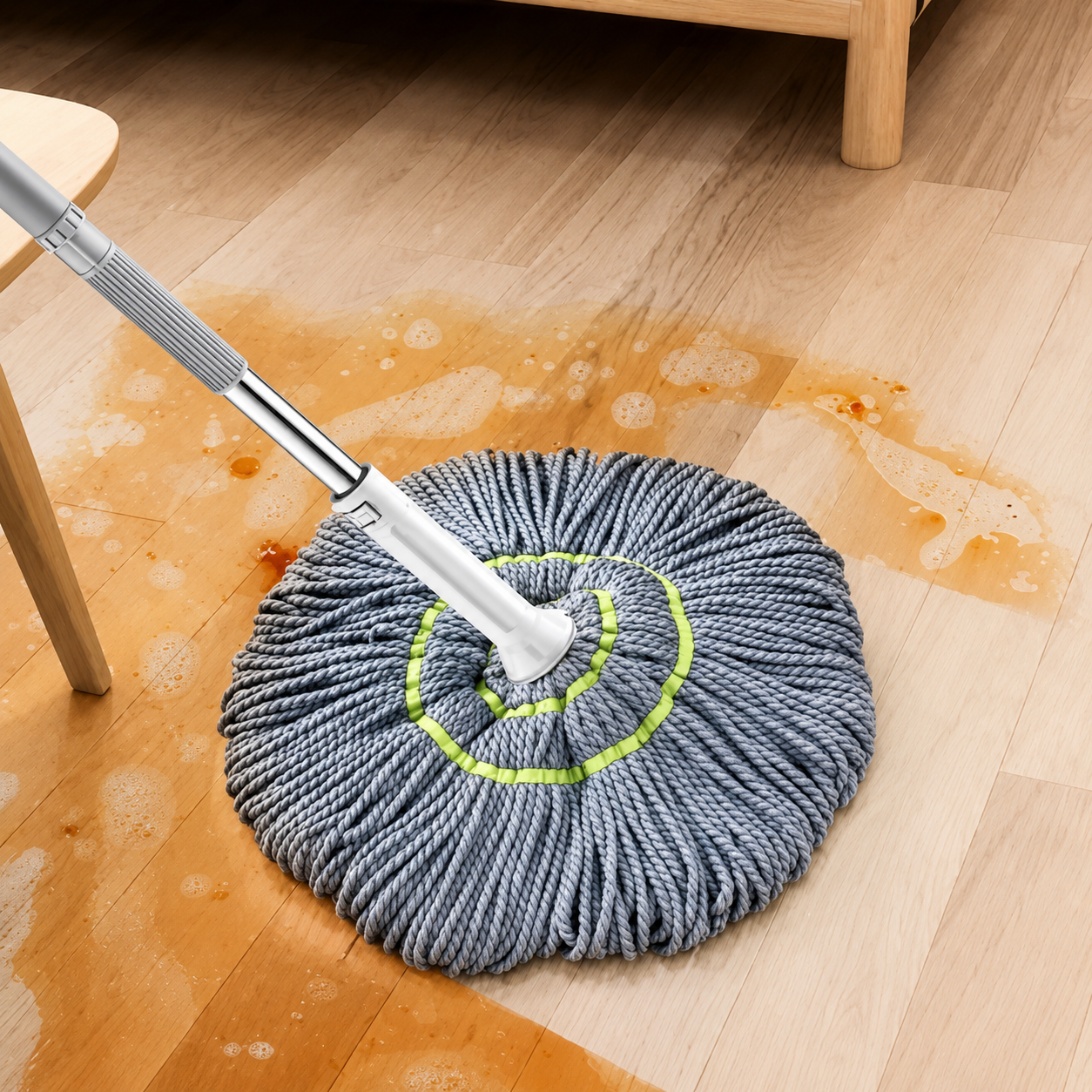 Self Microfiber Twist Mop for Floor Cleaning | Squeeze Twist Mop Stick | Durable Dust Mop | Easy-to-Use Floor Cleaner | Effective Pocha