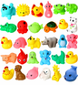 12 Pcs New Born Baby Chu Chu Bath Toys With BPA Free Non-Toxic Bath Toy