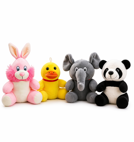 Soft Toys Combo OF 4 Pic Super Soft Stuffed Toys For Kids Premium Quality Finishing
