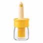 Oil Dispenser for Kitchen, 2 IN 1 Oil Dispenser Bottle with Silicone Basting Brush for Cooking Vinegar Sauce BBQ Grill Frying Baking,Air Fryer (pack of 1)