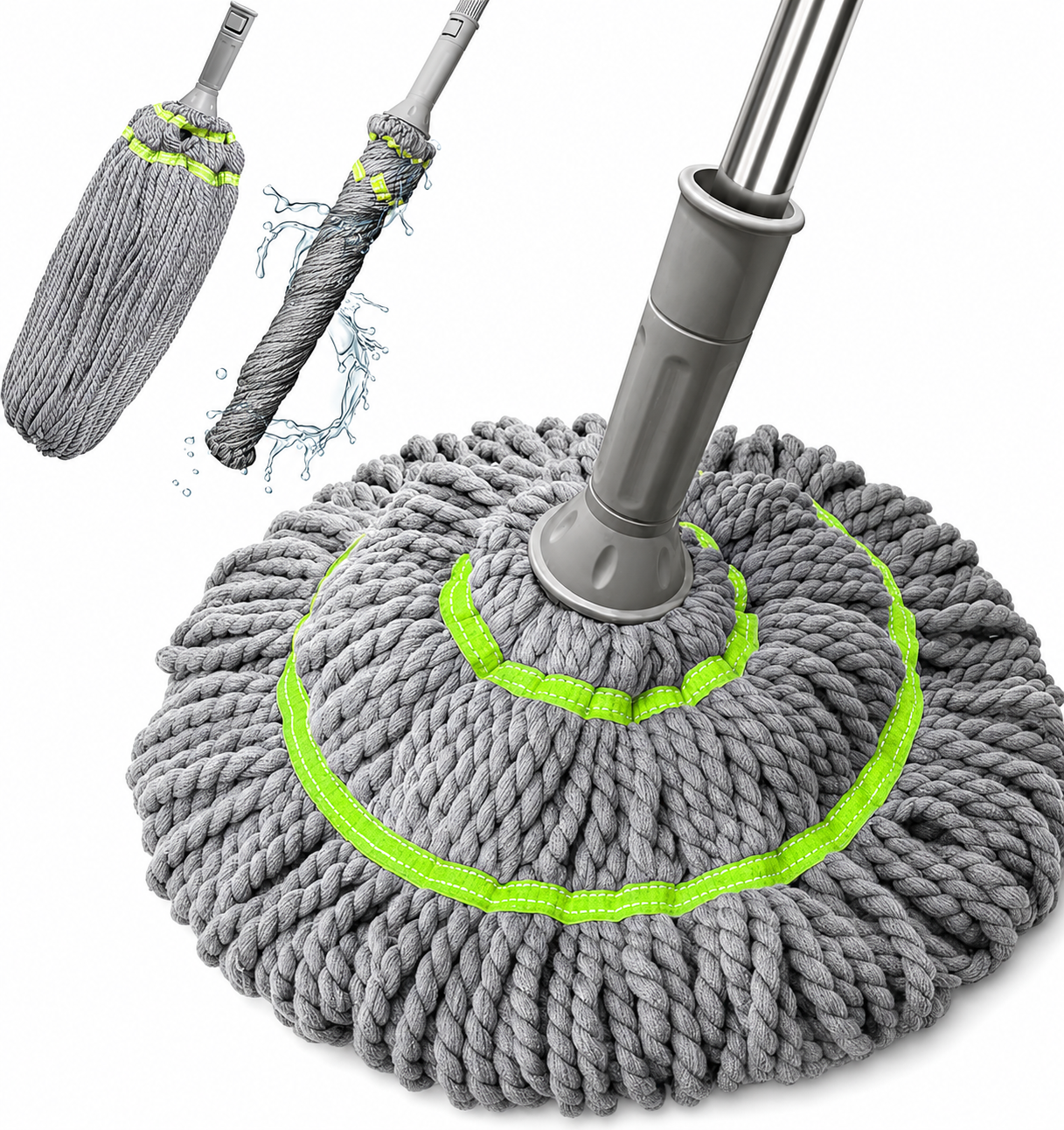 Self Microfiber Twist Mop for Floor Cleaning | Squeeze Twist Mop Stick | Durable Dust Mop | Easy-to-Use Floor Cleaner | Effective Pocha