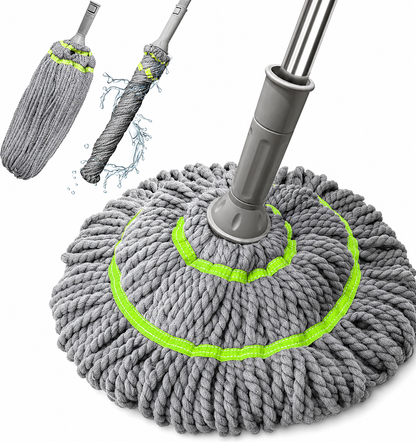 Self Microfiber Twist Mop for Floor Cleaning | Squeeze Twist Mop Stick | Durable Dust Mop | Easy-to-Use Floor Cleaner | Effective Pocha