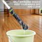 Self Microfiber Twist Mop for Floor Cleaning | Squeeze Twist Mop Stick | Durable Dust Mop | Easy-to-Use Floor Cleaner | Effective Pocha