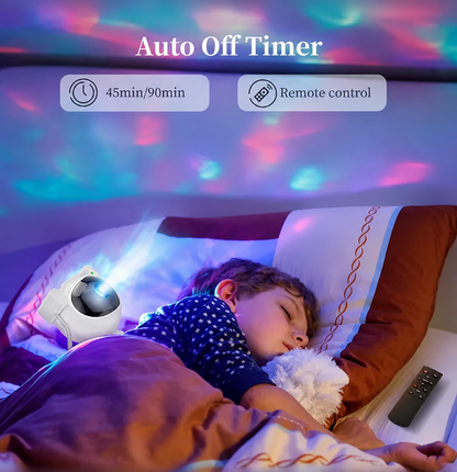 Astronaut Galaxy Star Projector Night Light With Timer Star Projector | 360°Rotation Magnetic Head