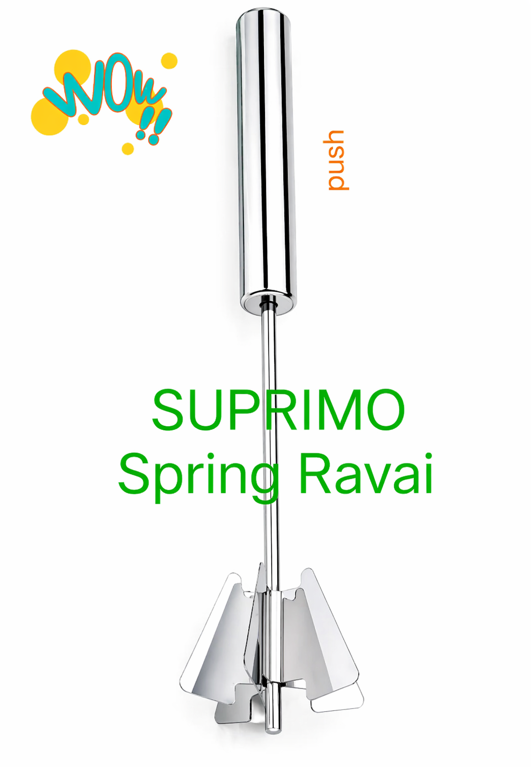 Hand Push Rotary Whisk Blender for pastry,cake, pizza, whisker for eggs, cream, frother for milkshake, lassi, buttermilk, soup, coffee Great alternatives to a blender