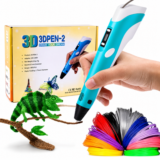 3D Printing Drawing Pen with 3 pcs x 1.75mm PLA Filament for Kids and Adults Creative Modelling, Project