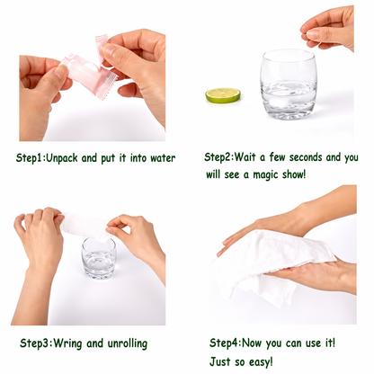 Buy Magic Coin Tissue Tablets (Pack of 20) | Compressed Cotton Towels for Travel, Camping